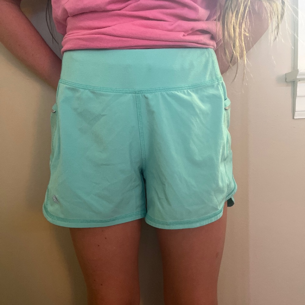 Athleta Girl turquoise shorts